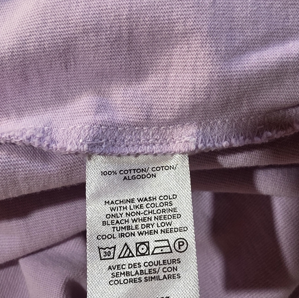 LOFT Light Purple Long Sleeve Shirt. Size L - Picture 3 of 4